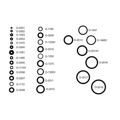 Luxe Modz Black Rubber O-Rings (20 Pack) For Tunnels Plugs Tapers Body Jewelry